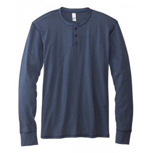 Bella + Canvas Men's Jersey Long-Sleeve Henley