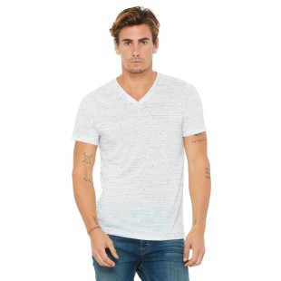 Bella + Canvas Unisex Textured Jersey V-Neck T-Shirt