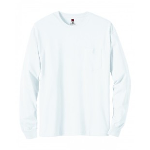 Hanes Men's Authentic-T Long-Sleeve Pocket T-Shirt