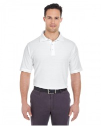 UltraClub Men's Platinum Honeycomb Pique Polo