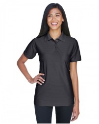 UltraClub Ladies' Cool & Dry Elite Tonal Stripe Performance Polo