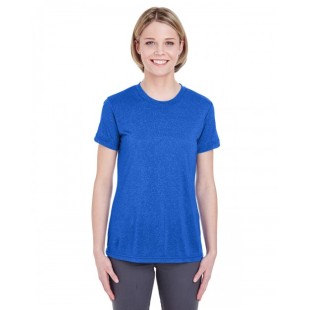 UltraClub Ladies'  Cool & Dry Heathered Performance T-Shirt