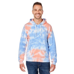 J America Adult Tie-Dye Pullover Hooded Sweatshirt