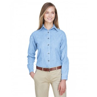 UltraClub Ladies' Cypress Denim