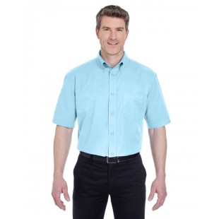 UltraClub Adult Short-Sleeve Whisper Twill