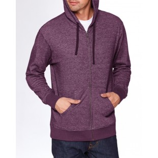 Next Level Apparel Adult Pacifica Denim Fleece Full-Zip Hooded Sweatshirt