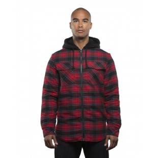 Burnside Men's Hooded Flannel Jacket