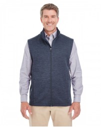 Devon & Jones Men's Newbury Melange Fleece Vest