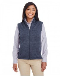 Devon & Jones Ladies' Newbury Melange Fleece Vest