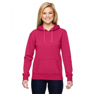 J America Ladies' Glitter French Terry Hooded Sweatshirt