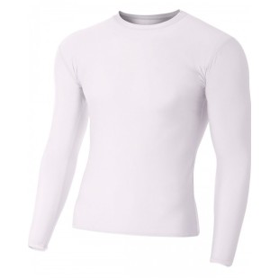 A4 Youth Long Sleeve Compression Crewneck T-Shirt