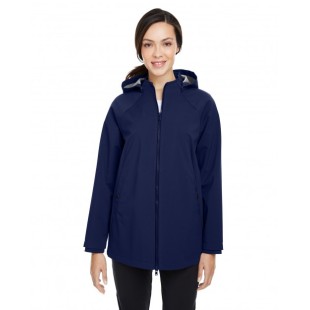 North End Ladies' City Hybrid Soft Shell Hooded Jacket