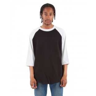 Shaka Wear Adult Three-Quarter Sleeve Raglan T-Shirt