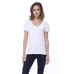 StarTee Ladies' Cotton V-Neck T-Shirt