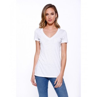 StarTee Ladies' Triblend V-Neck T-Shirt