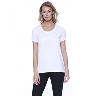 StarTee Ladies' Cotton/Modal Open Shoulder