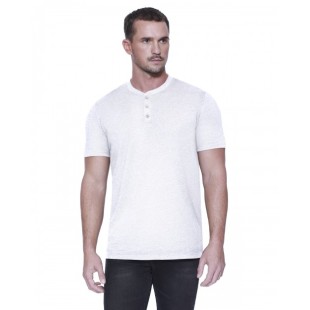 StarTee Men's CVC Henley T-Shirt