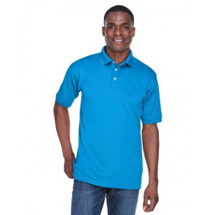 UltraClub Men's Platinum Performance Pique Polo with TempControl Technology