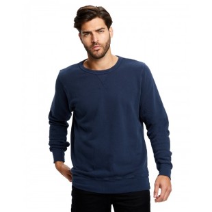 US Blanks Men's Garment-Dyed Heavy French Terry Crewneck Sweatshirt