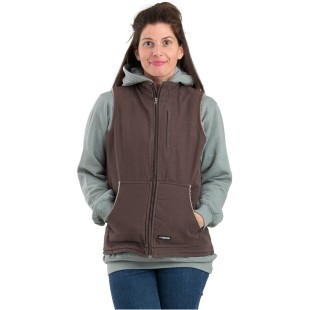 Berne Ladies' Sherpa-Lined Softstone Duck Vest